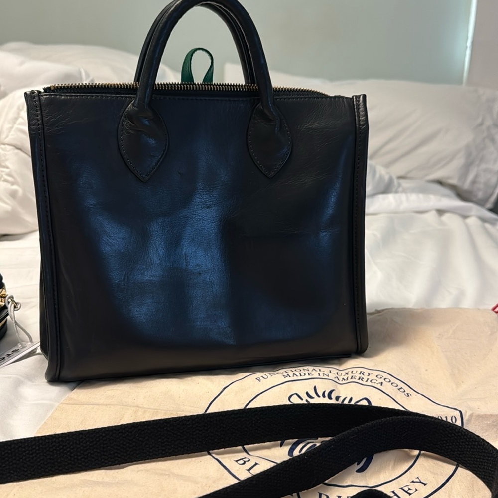 Blair Ritchey black leather mini Penn carryall